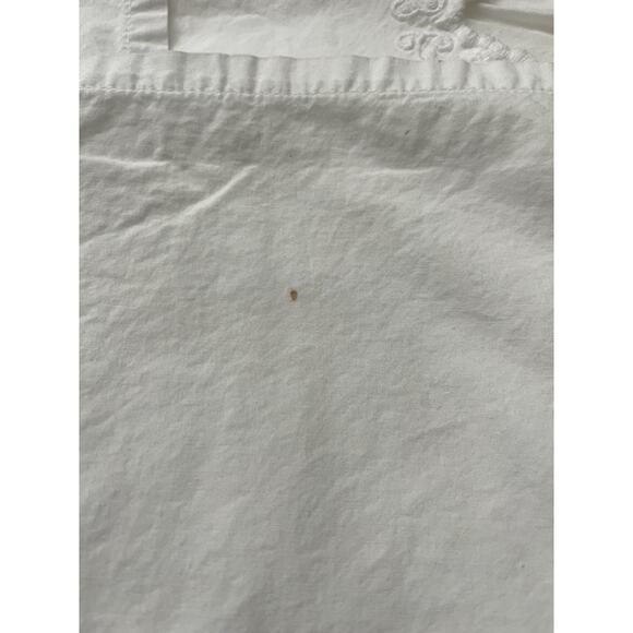 Vtg Ralph Lauren BRITTANY Lace Embroidered KING Flat Sheet & Fitted Sheet - Picture 4 of 11